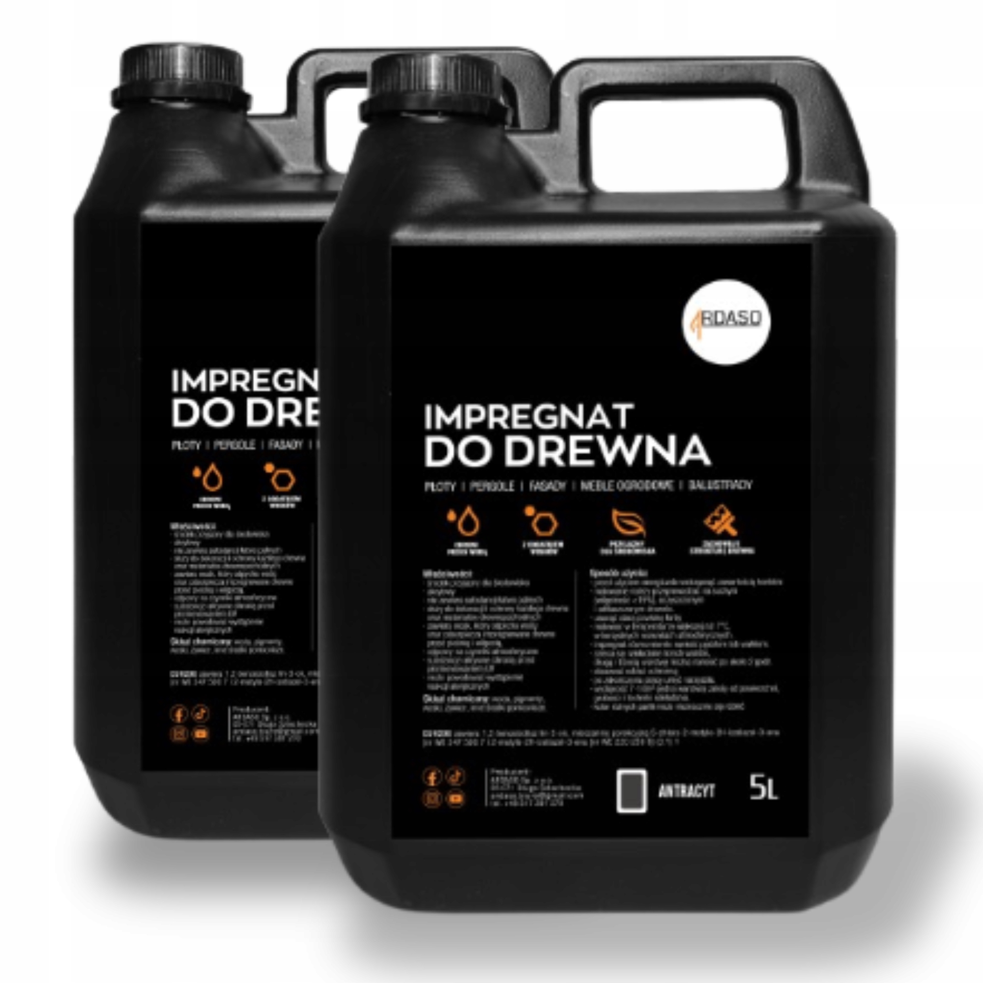 Impregnat barva na dřevo Antracit 10 l