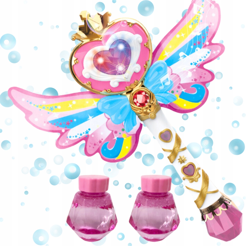 RÓŻDŻKA BAŃKI MASZYNKA AUTOMAT 2 PŁYNY LED do baniek PIĘKNA