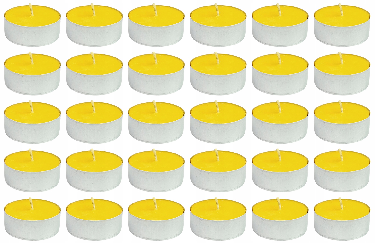 Ohřívač Tealight Ze Včelího Vosku 100 % Velký 45 g Sada 30 Kusů