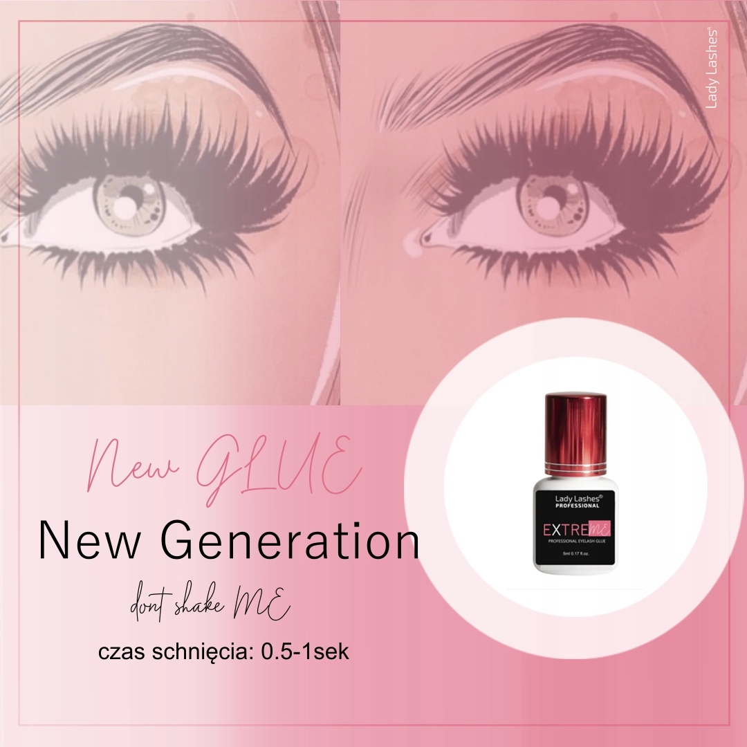 Profesjonalny klej do rzęs 1:1 3D nowej generacji Marka LadyLashes