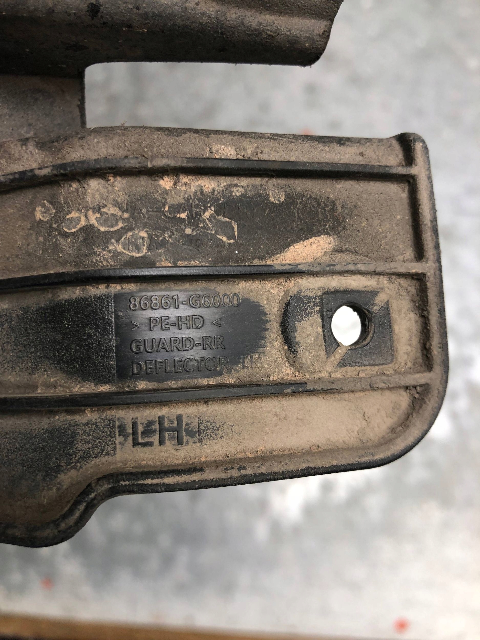 mudguard flap left rear part KIA PICANTO III 86861-G6000