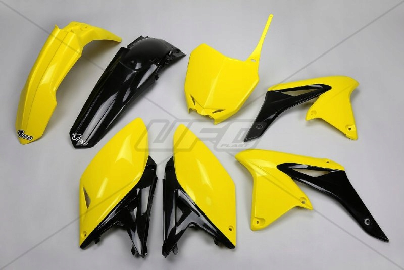 Ufo Sada Plastov Suzuki Rmz 250 10-18 Farba Oem 14-16 (žltá/čierna)
