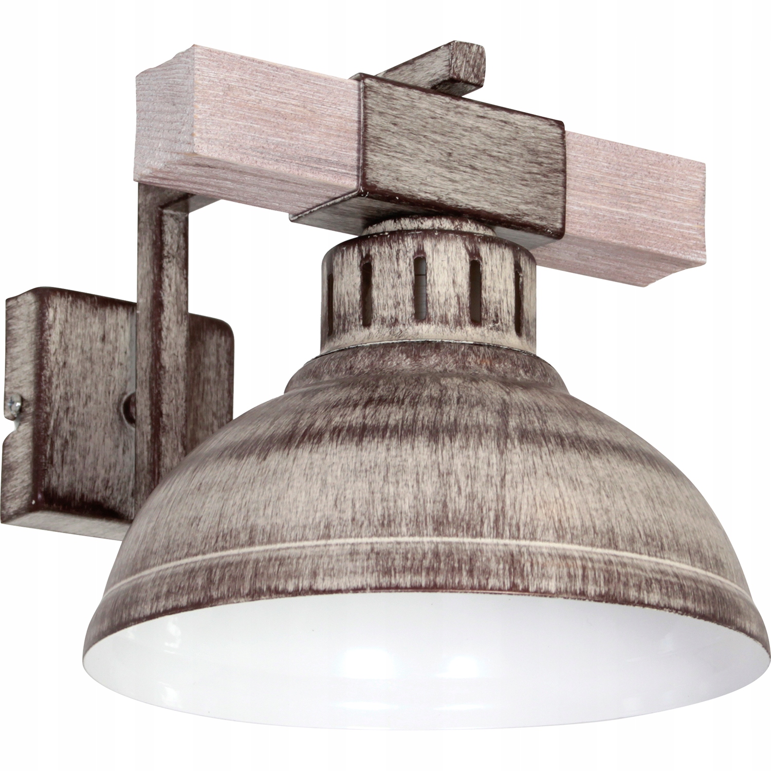 Industriální nástěnné svítidlo Hakon Luminex dřevo a kov 1xE27 15W