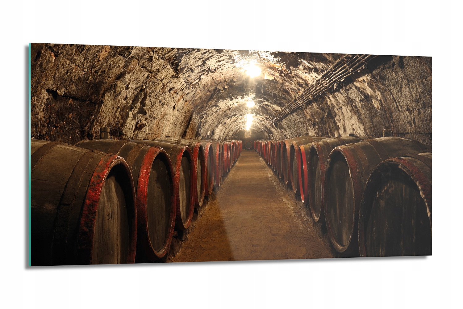 nástenný kuchynský panel Pivnica víno sudy 100x50
