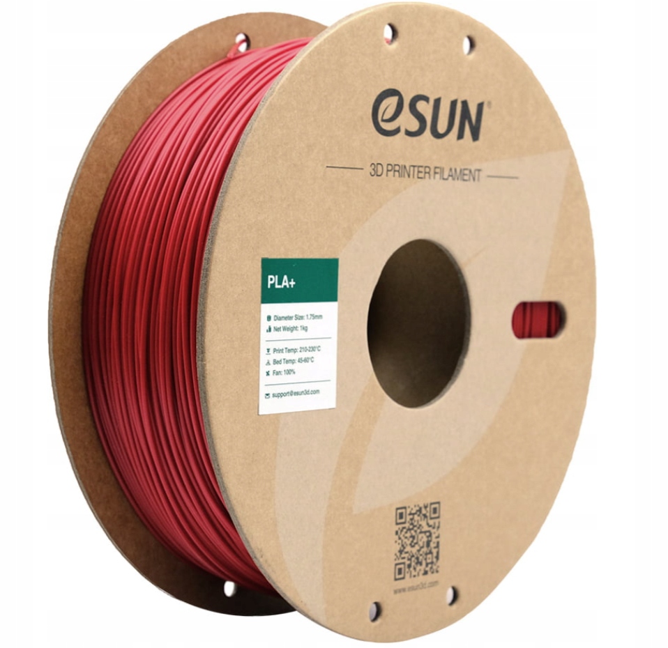 eSUN PLA+ FILAMENT FIRE ENGINE RED CZERWONY OGNISTY 1kg