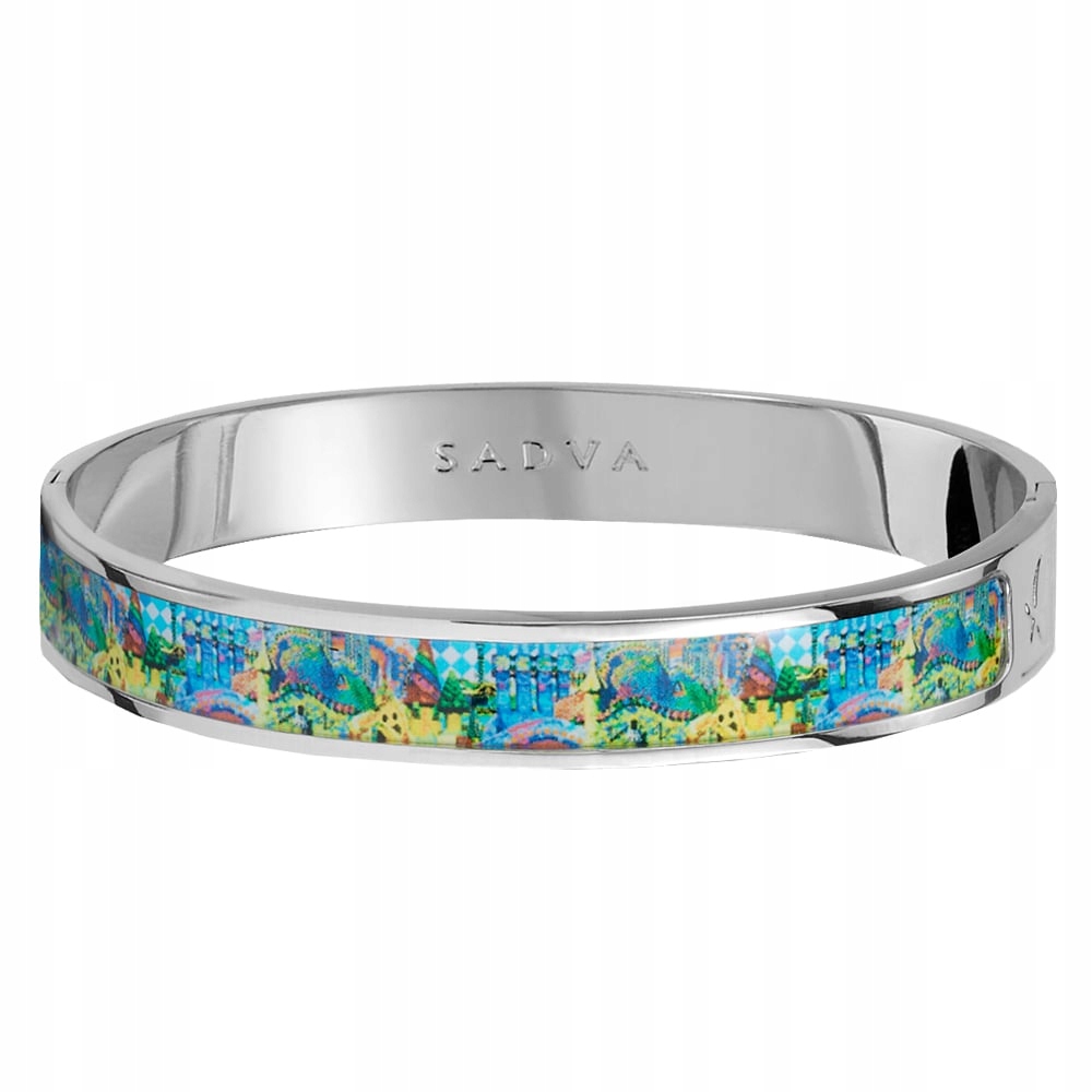 Bransoletka Okrągła Sztywna Print Vista 17,5cm Stal Szlachetna Sadva