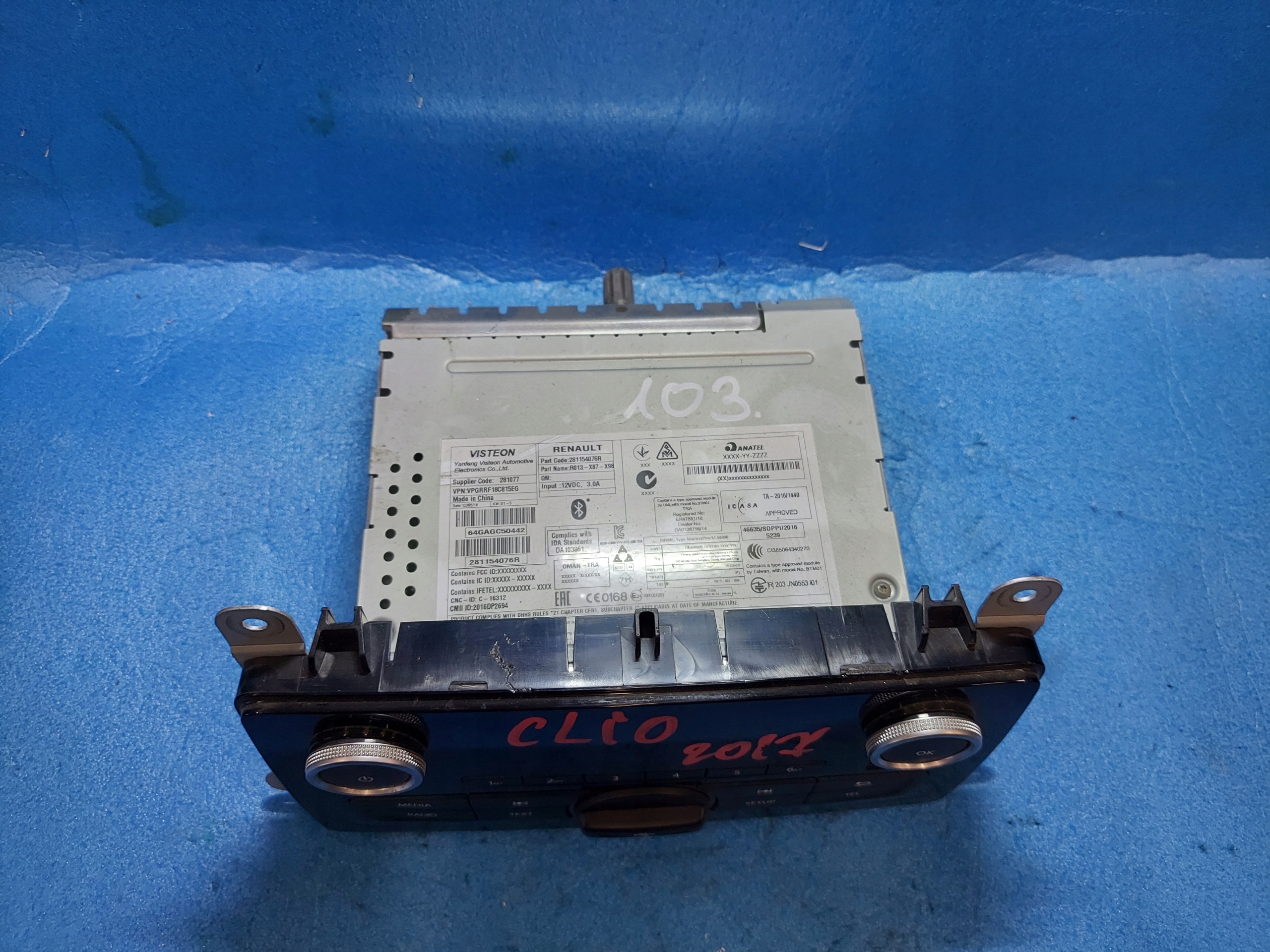 RADIO EKRAN CLIO IV 281077