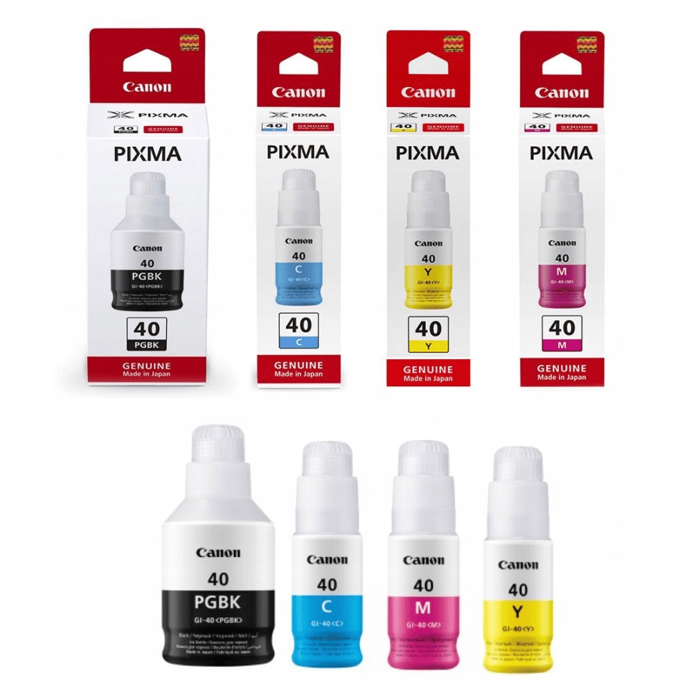 Tusz GI40PGBK GI40C GI40M GI40Y Canon Pixma GM2040