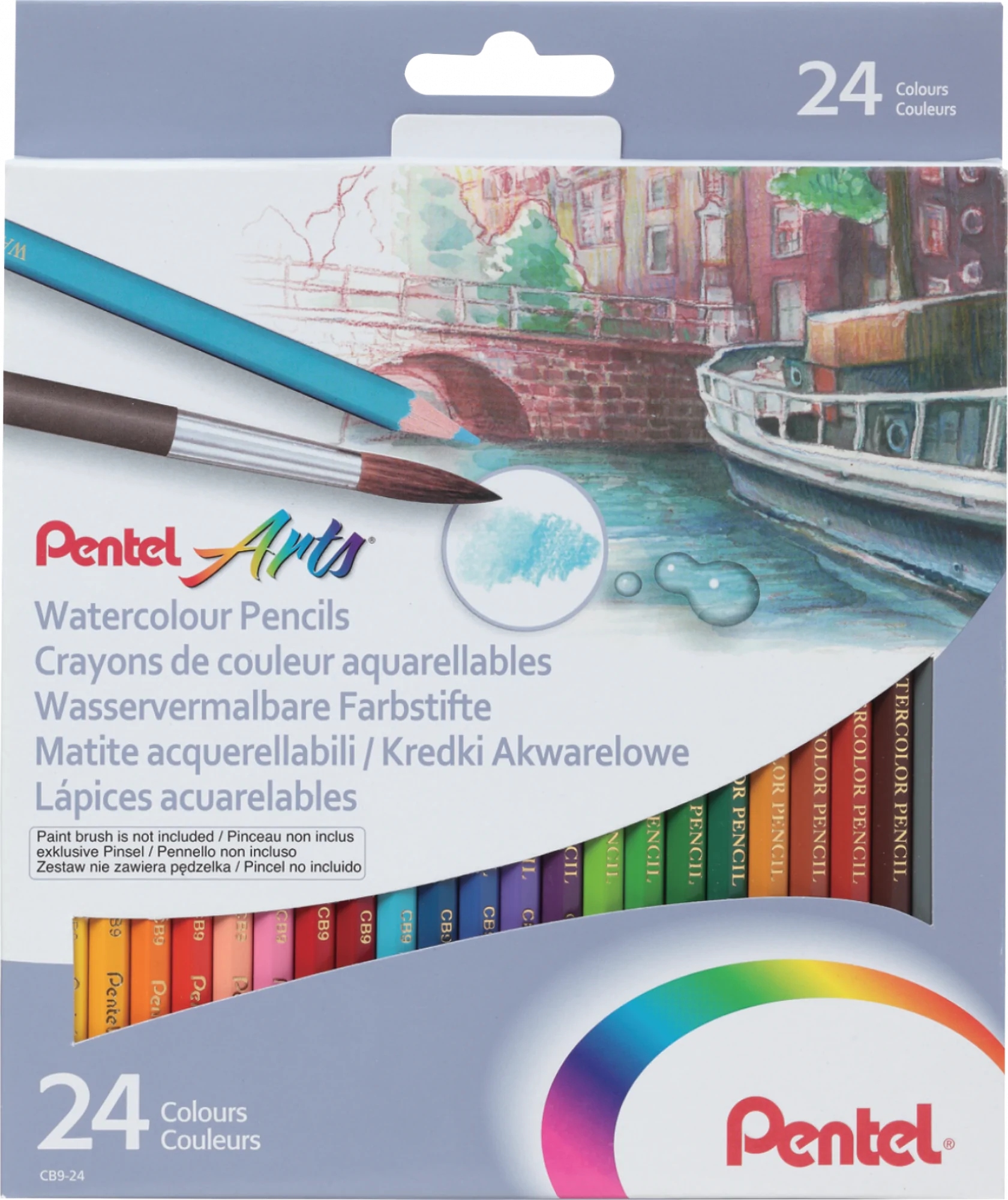 

Kredki Akwarelowe wodne Pentel 24