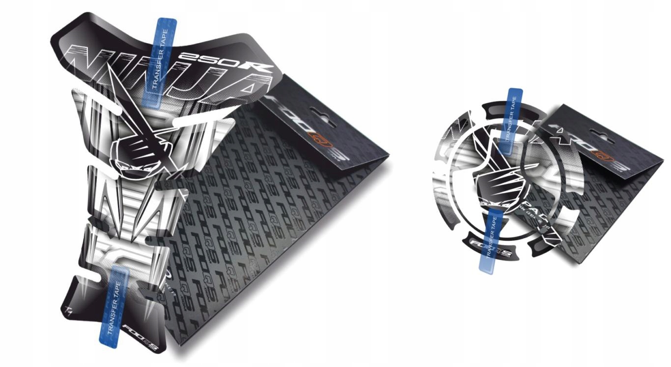 Tank-pad Cap-pad od společnosti Fooqs Kawasaki Ninja 250R Bílý