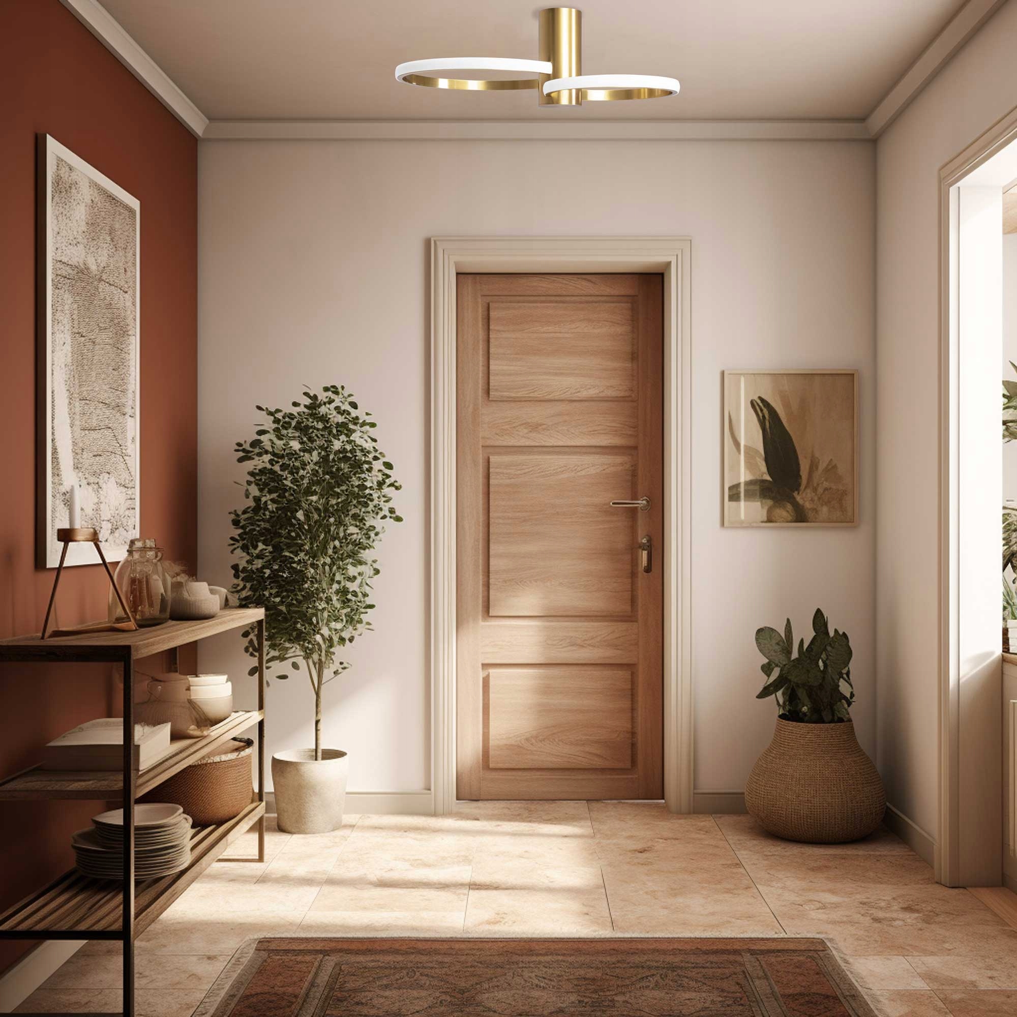 LAMPA SUFITOWA NOWOCZESNA ŻYRANDOL PLAFON LED ZŁOTY LAMPA RING PIERŚCIEŃ Marka TOOLIGHT