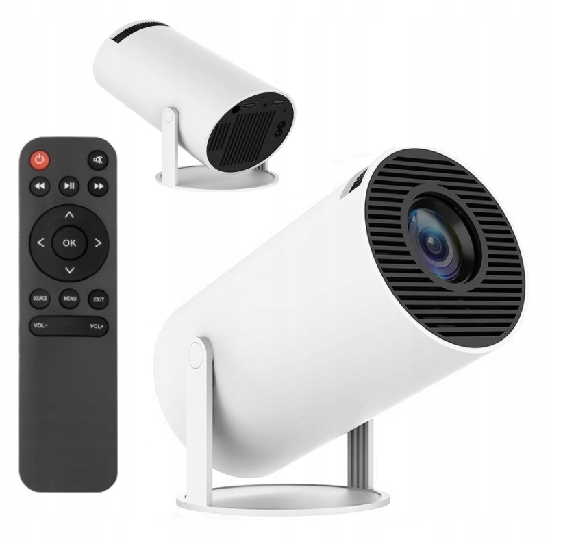 PROJEKTOR RZUTNIK 4K LED MULTIMEDIALNY + SMART TV PRZENOŚNY ANDROID WIFI