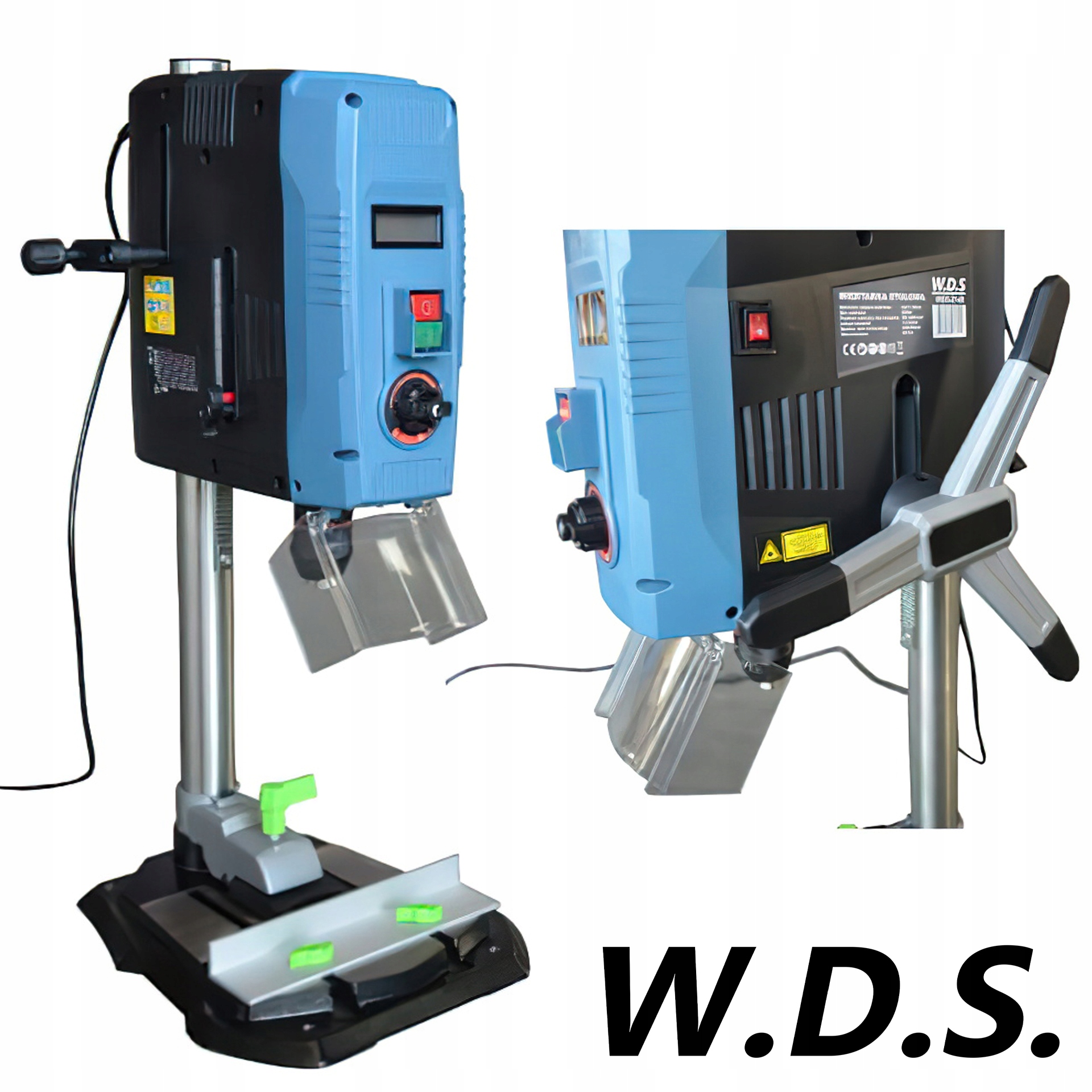 Stolní vrtačka 230V 2000W 500-2600 Rpm 1,5-13 mm LCD Laser W.d.s.