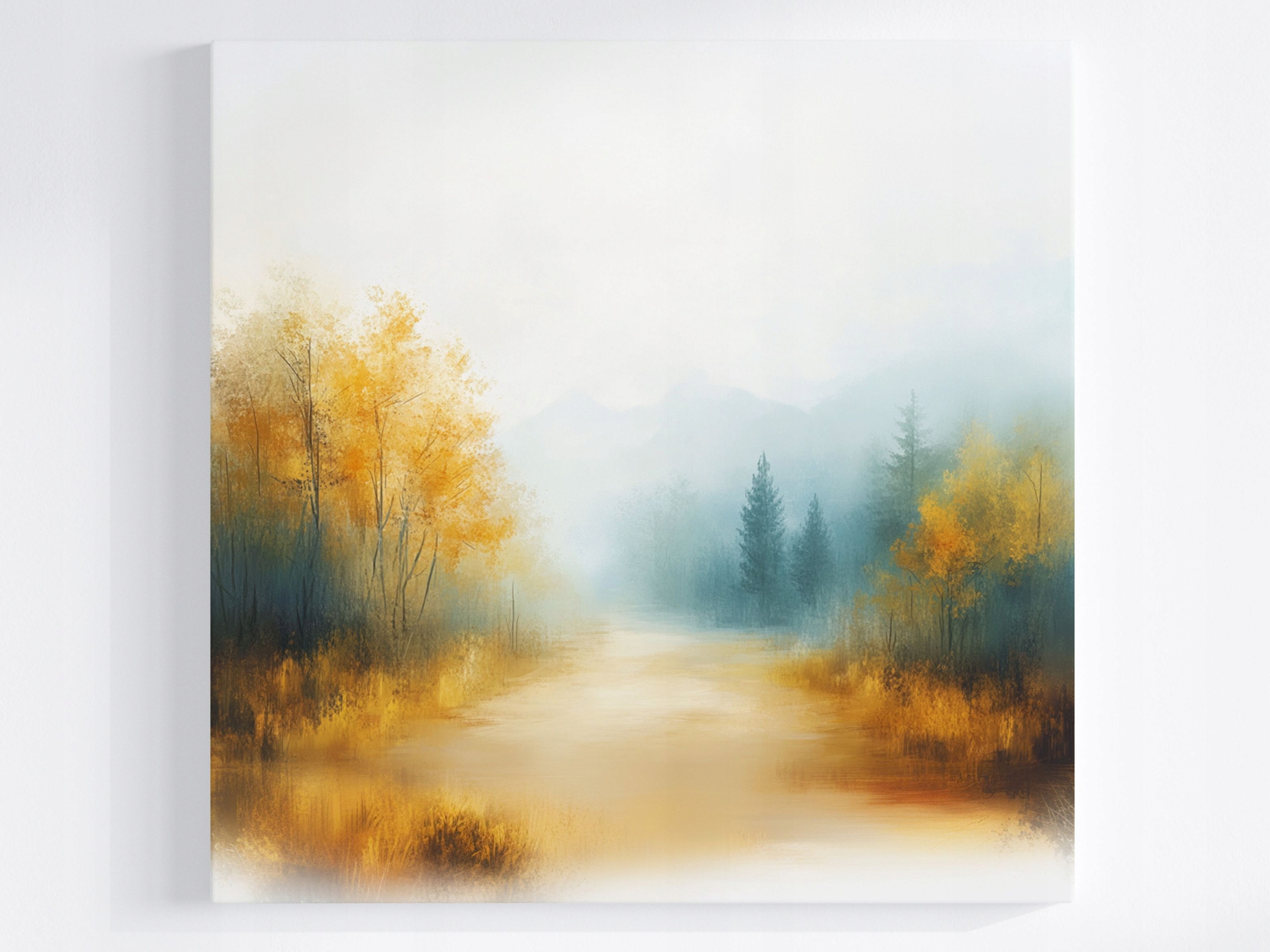 Obraz Na Plátně Canvas Krajina Podzim Cesta Stezka 60x60