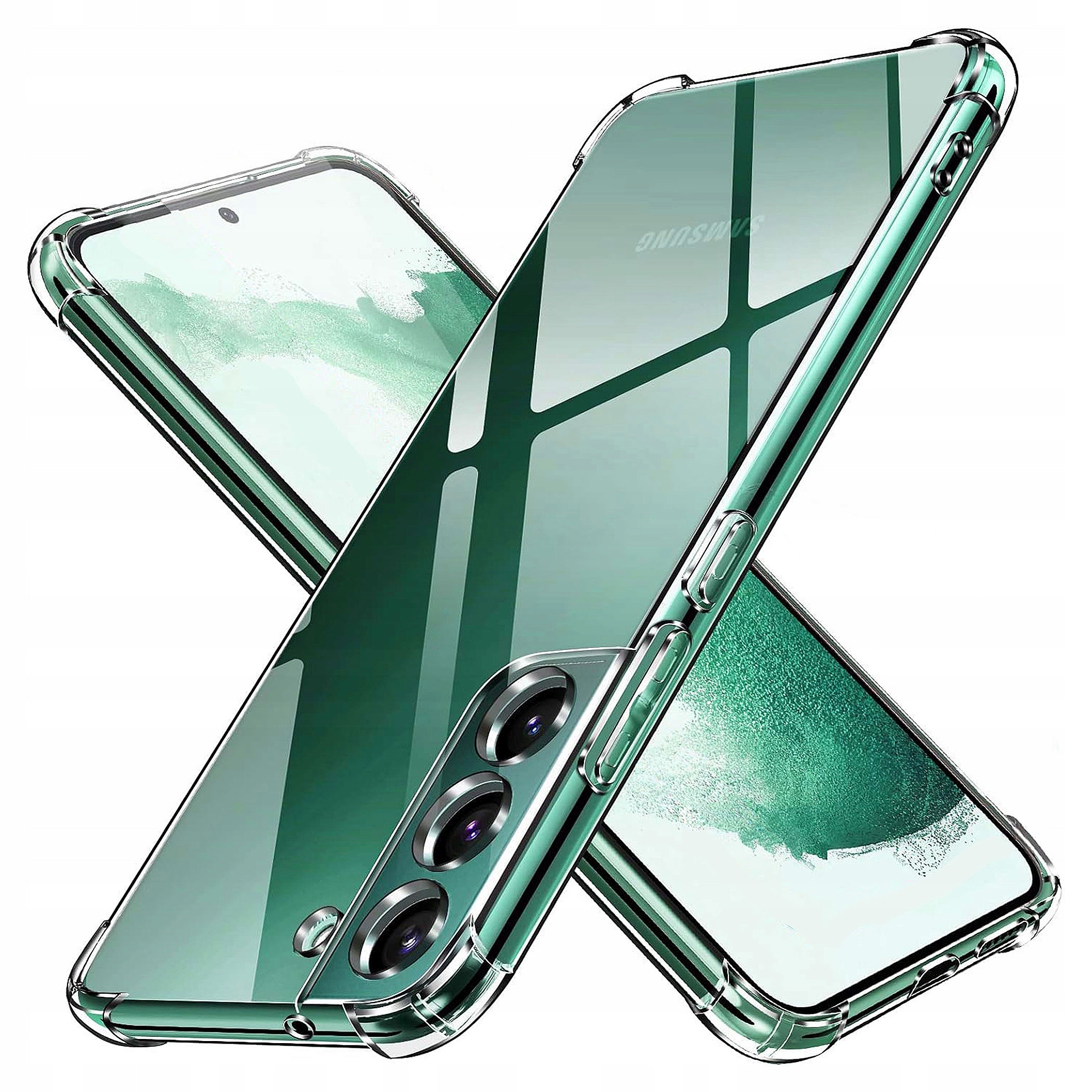 Etui Do Samsung Galaxy S22 5G Obudowa Clear Anti-shock Wzmacniane Pancerne