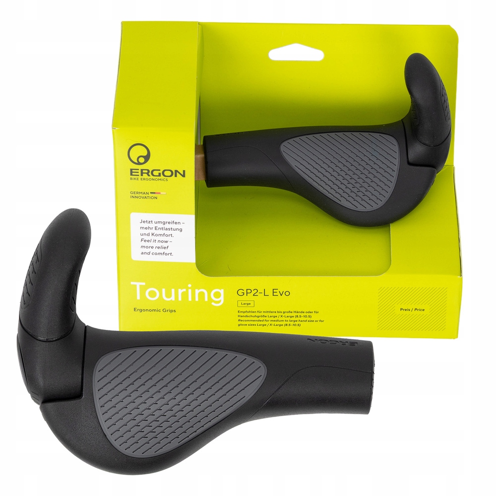 Gripy na kolo ergonomické Ergon GP2 Evo vel. L s rohy pro dva prsty