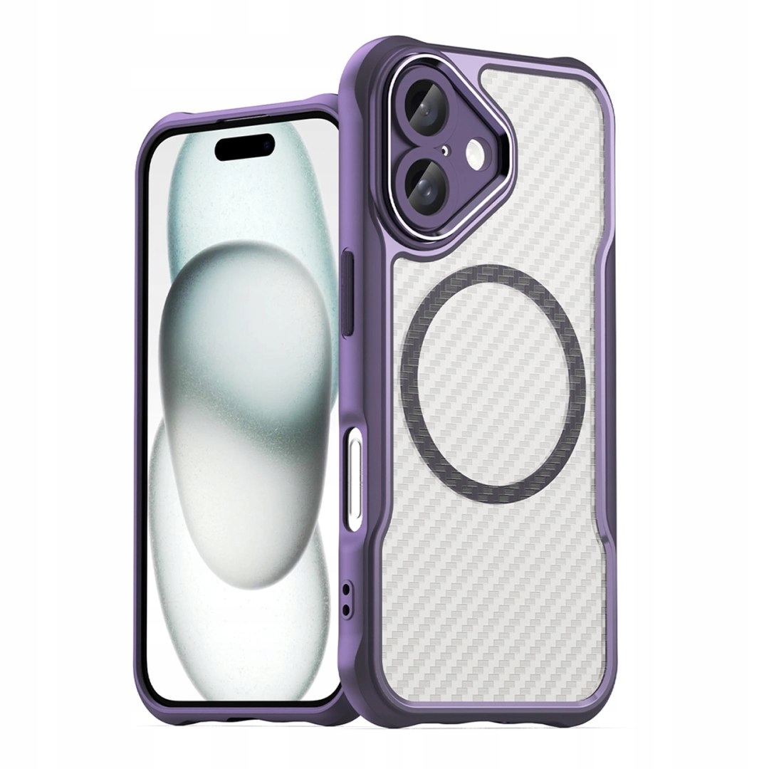Etui silikonowe Leading Series MagSafe do iPhone 16 Plus fioletowe