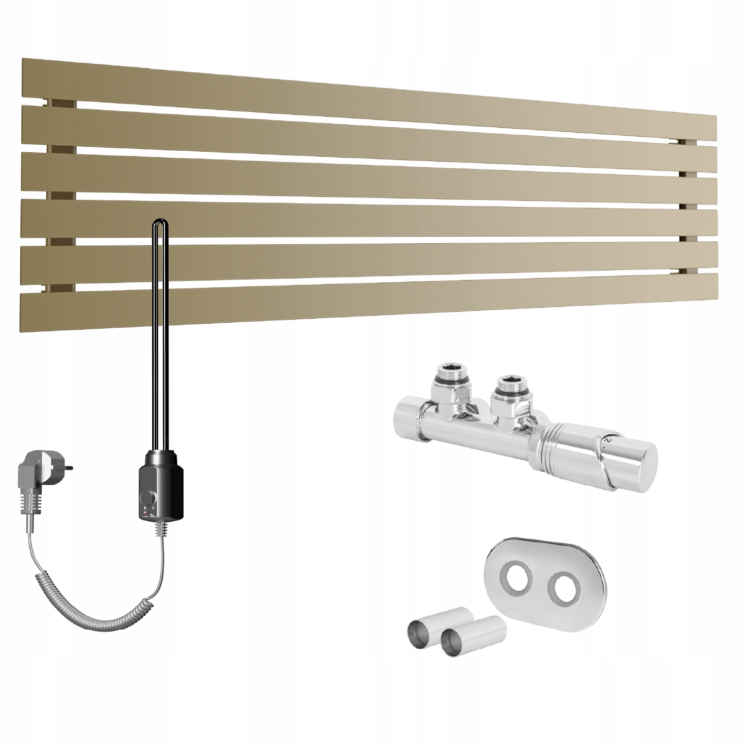 Set Vodovodní a elektrický horizontální ohřívač Bello 45x120 Quartz 2