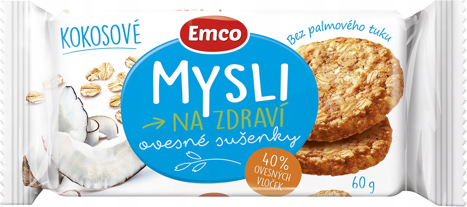 Levně Emco Mysli sušenky kokos 24x60g