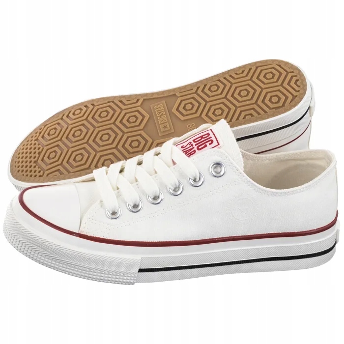 Sportovní boty Klasické tenisky Big Star Bílé Nízké NN274274