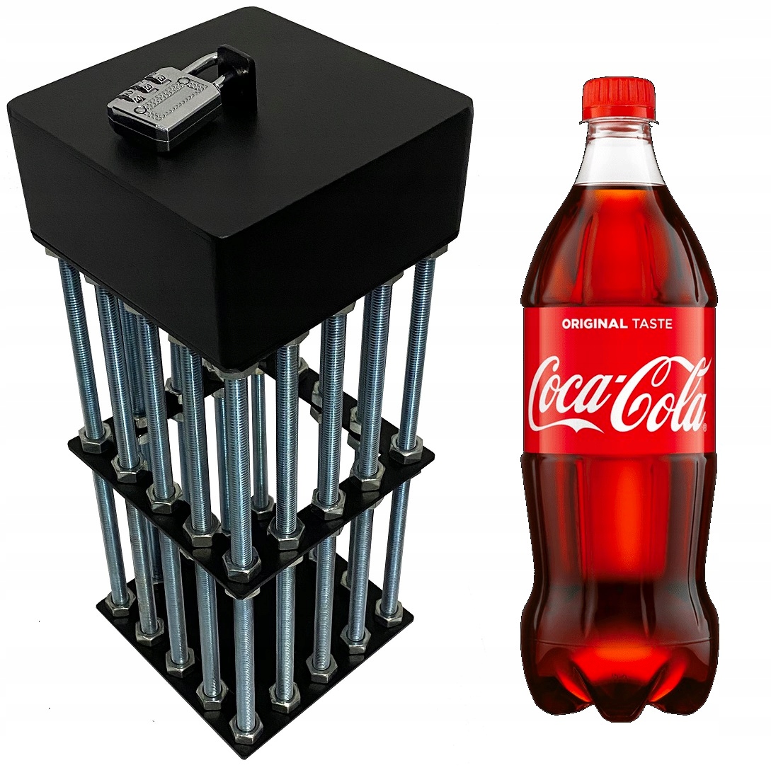 

Stalowa Klatka Na Coca Colę Pepsi Szyfr Kłódka