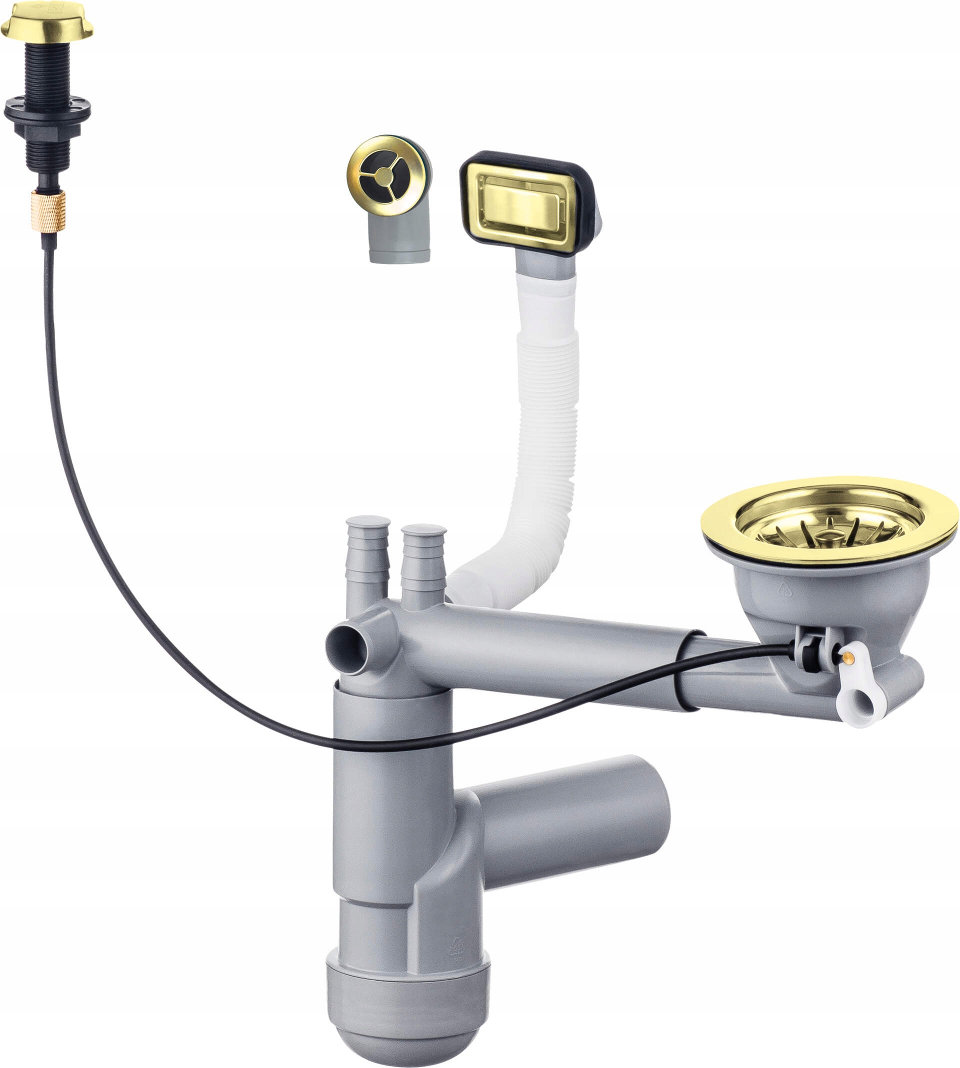 Deante Space-Saver Lux Sifón do drezu Grani