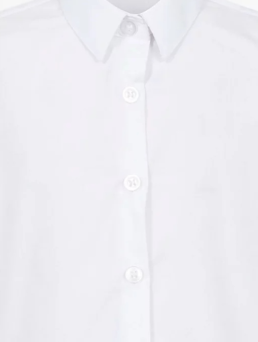 George koszula dziewczęca biała Plus fit 116/122 Rękaw krótki rękaw