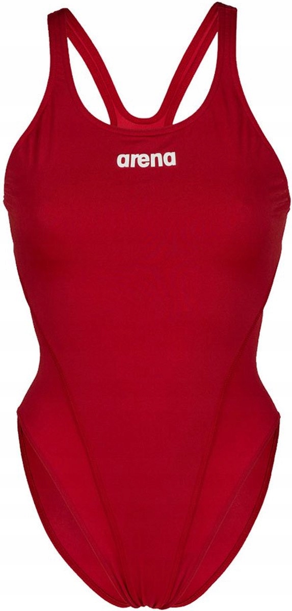 Dámské jednodílné plavky Arena Solid Swim červené vel.