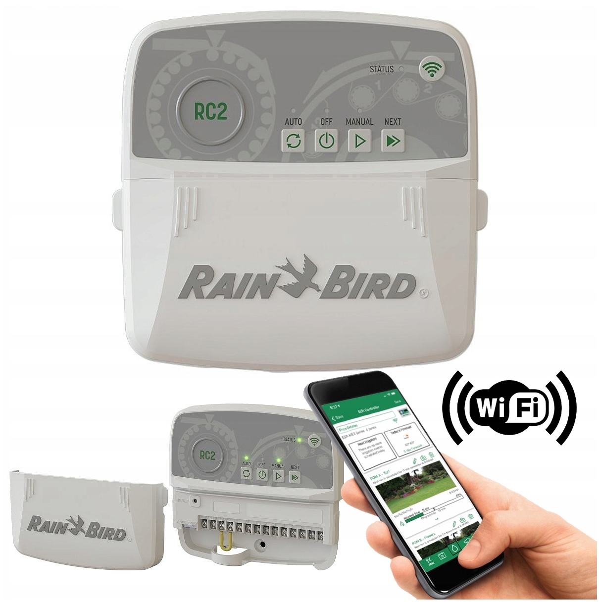 Regulátor vnútorného zavlažovania RC2 Rain Bird 8 Wifi