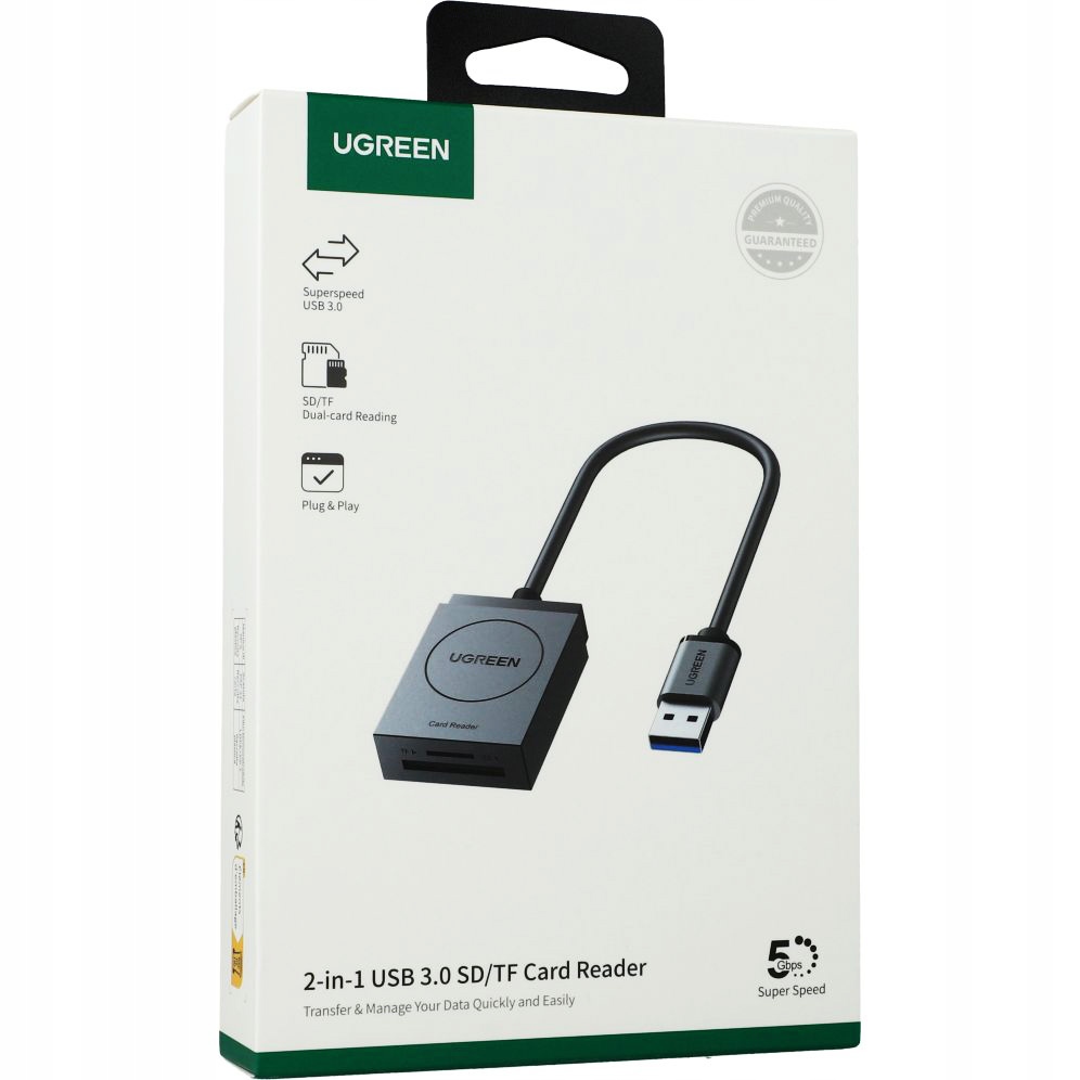 Czytnik kart pamięci SD i microSD do komputera, Windows/macOS, UGREEN CR127 Producent Ugreen