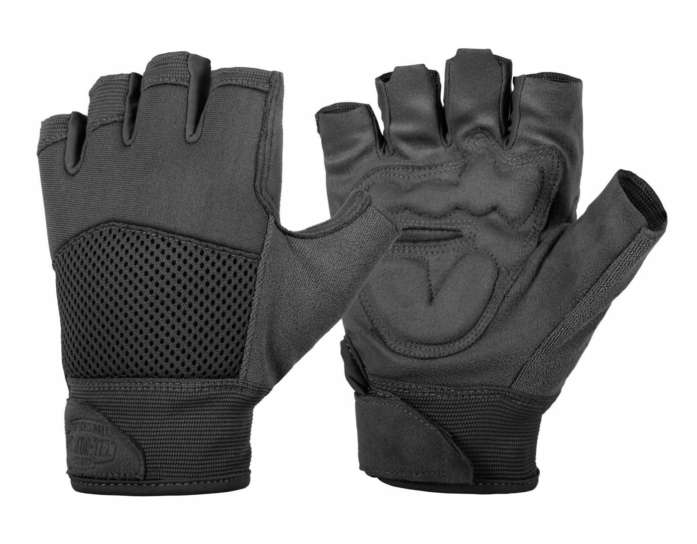 Pánské rukavice bez prstů Helikon Half Finger Mk2 Black S