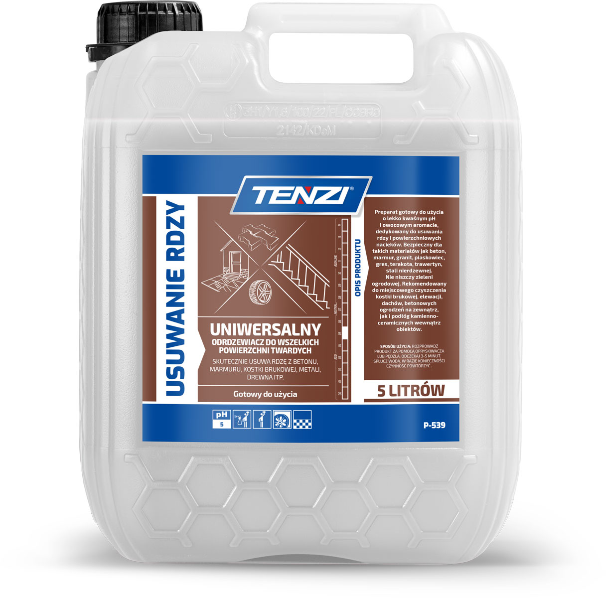 Levně Tenzi Odrezovač Prostředek na rez Přípravek na odstraňování rzi a skvrn 5L