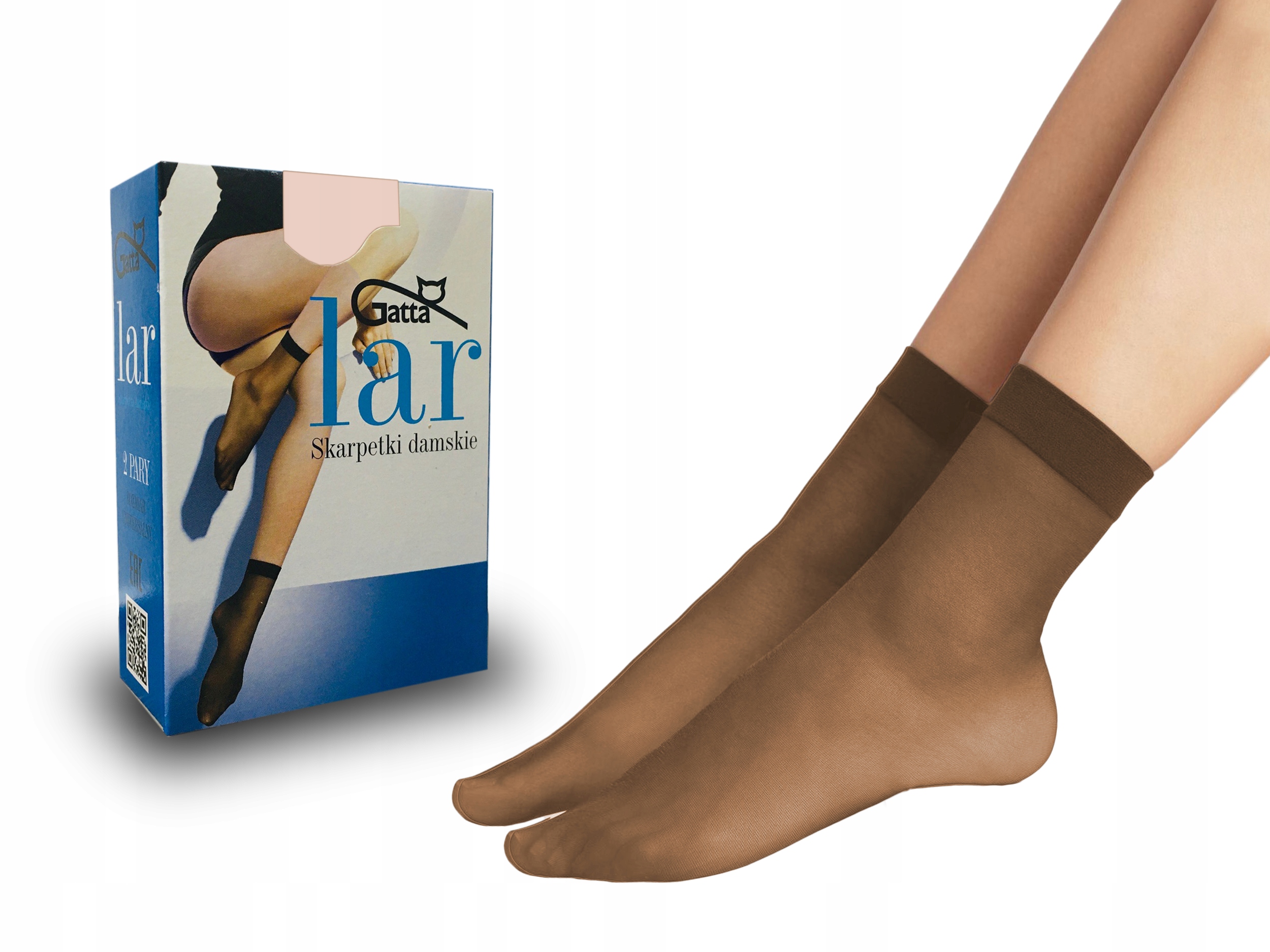 

Skarpetki Gatta Lar, 15 den, 2 pary, lycra natural