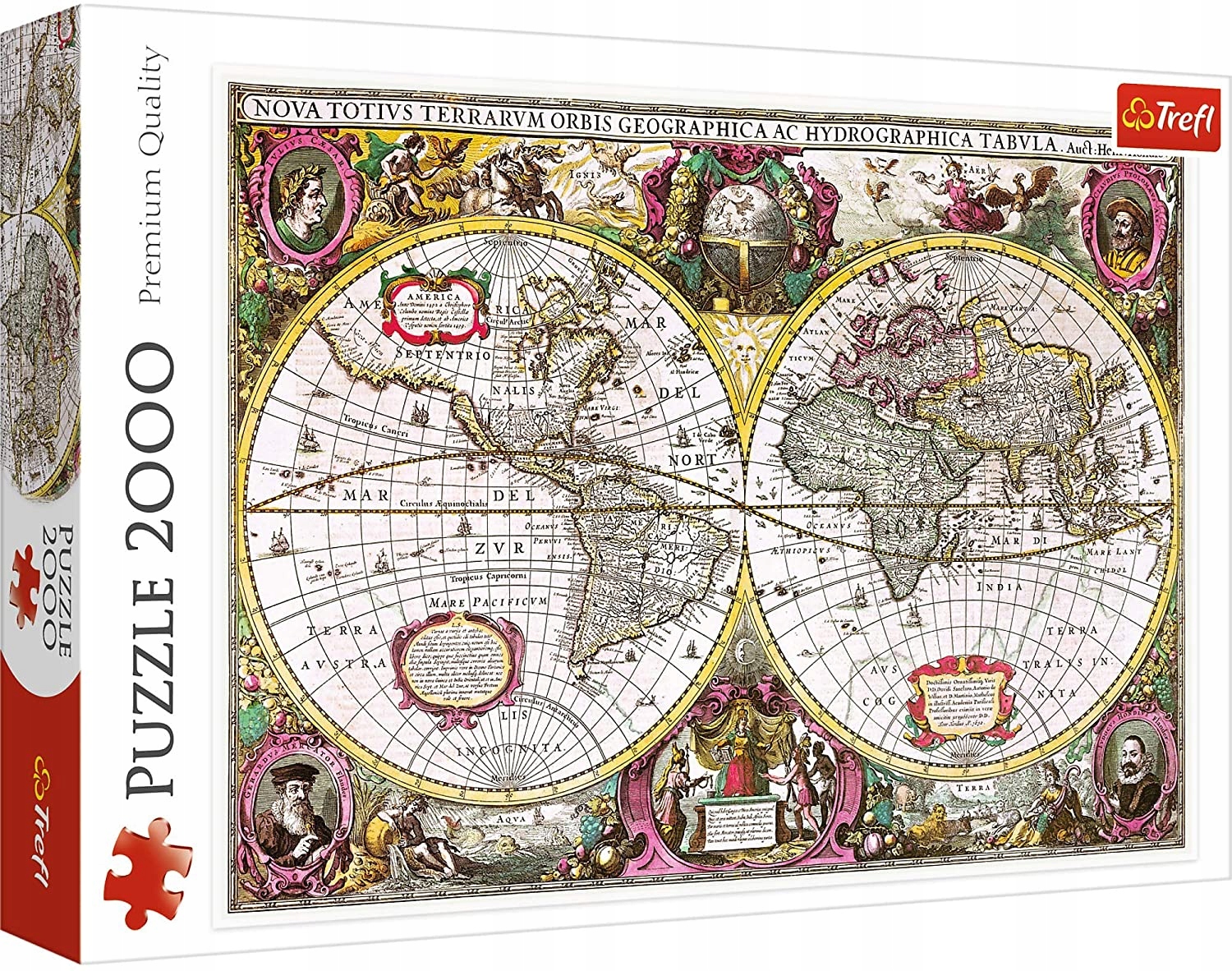 Trefl puzzle Mapa Ziemi 1630 2000-Zdjęcie-0