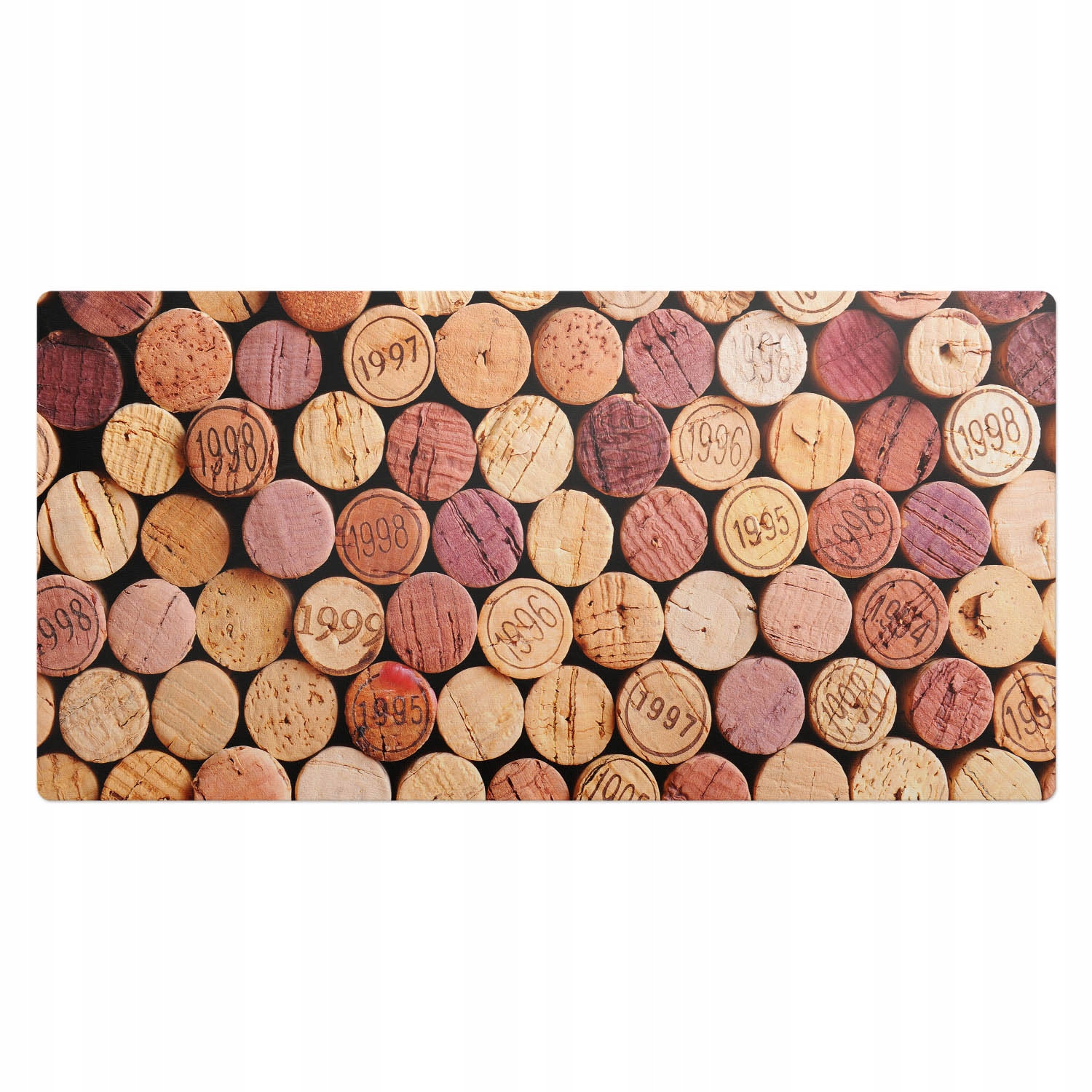 Podložka na psací stůl s potiskem Motiv korků vína ve vintage stylu 100 x 50 cm