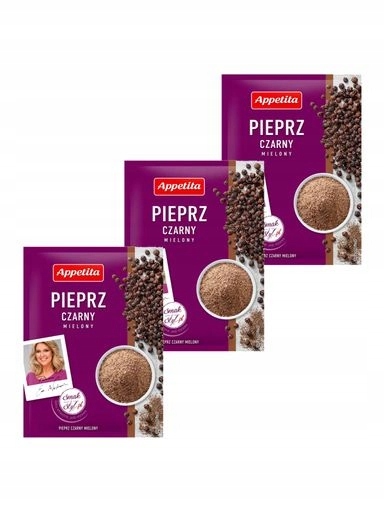 Levně 9x Appetita Pepř černý mletý 3x18g