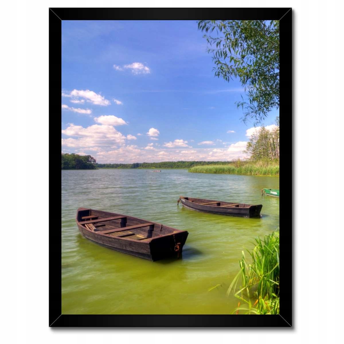 Plakáty v rámu 30x40 Rybářské lodě Jezero