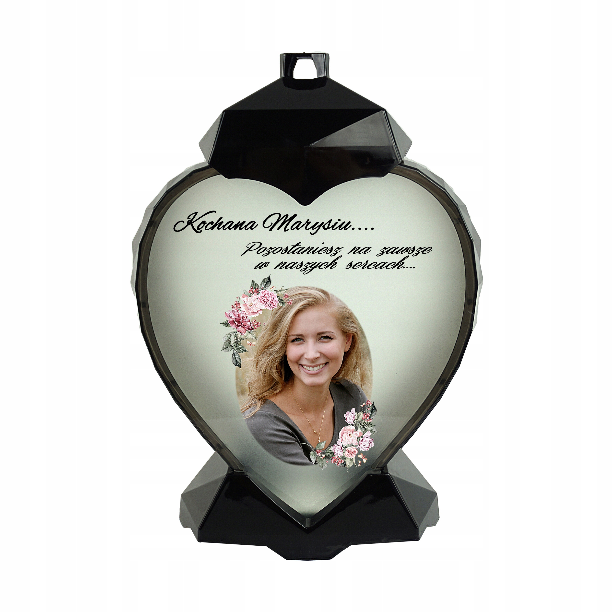 

Znicz personalizowany w kształcie serca zdjęcie