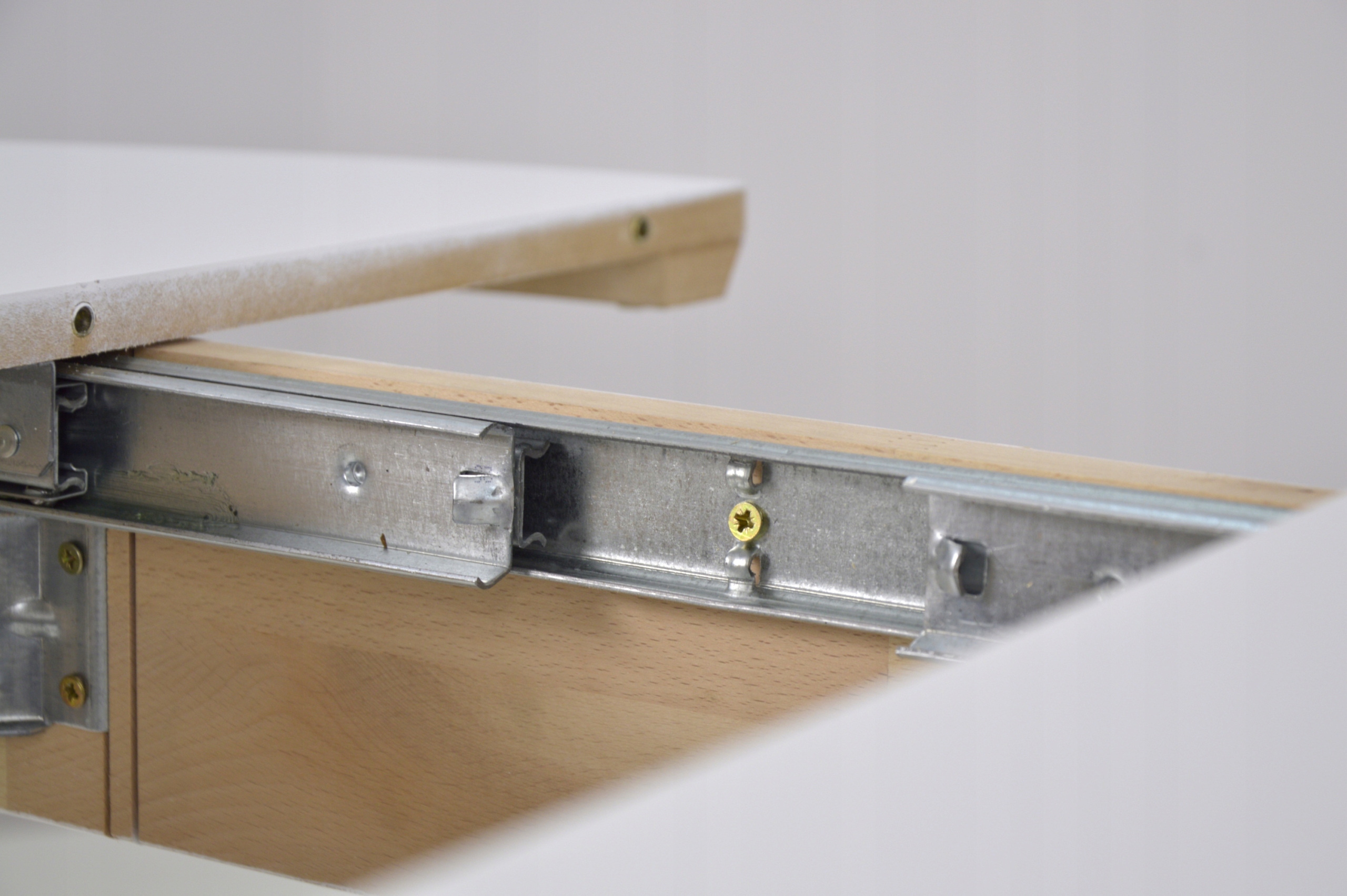 Okrągły stół 100/130cm MODNY BIAŁY KOLOR Kształt blatu okrągły