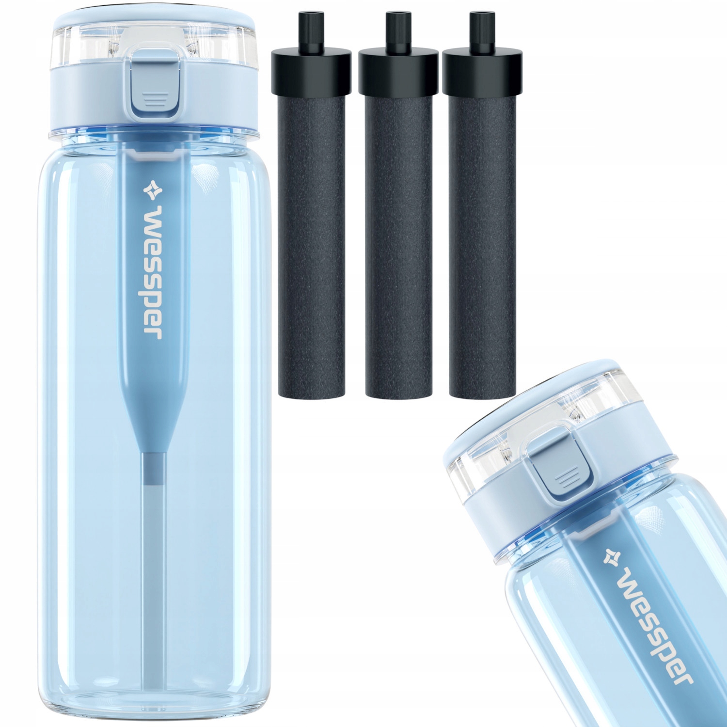 

Butelka Filtrująca Trirtanowa 680ml 3 Filtry
