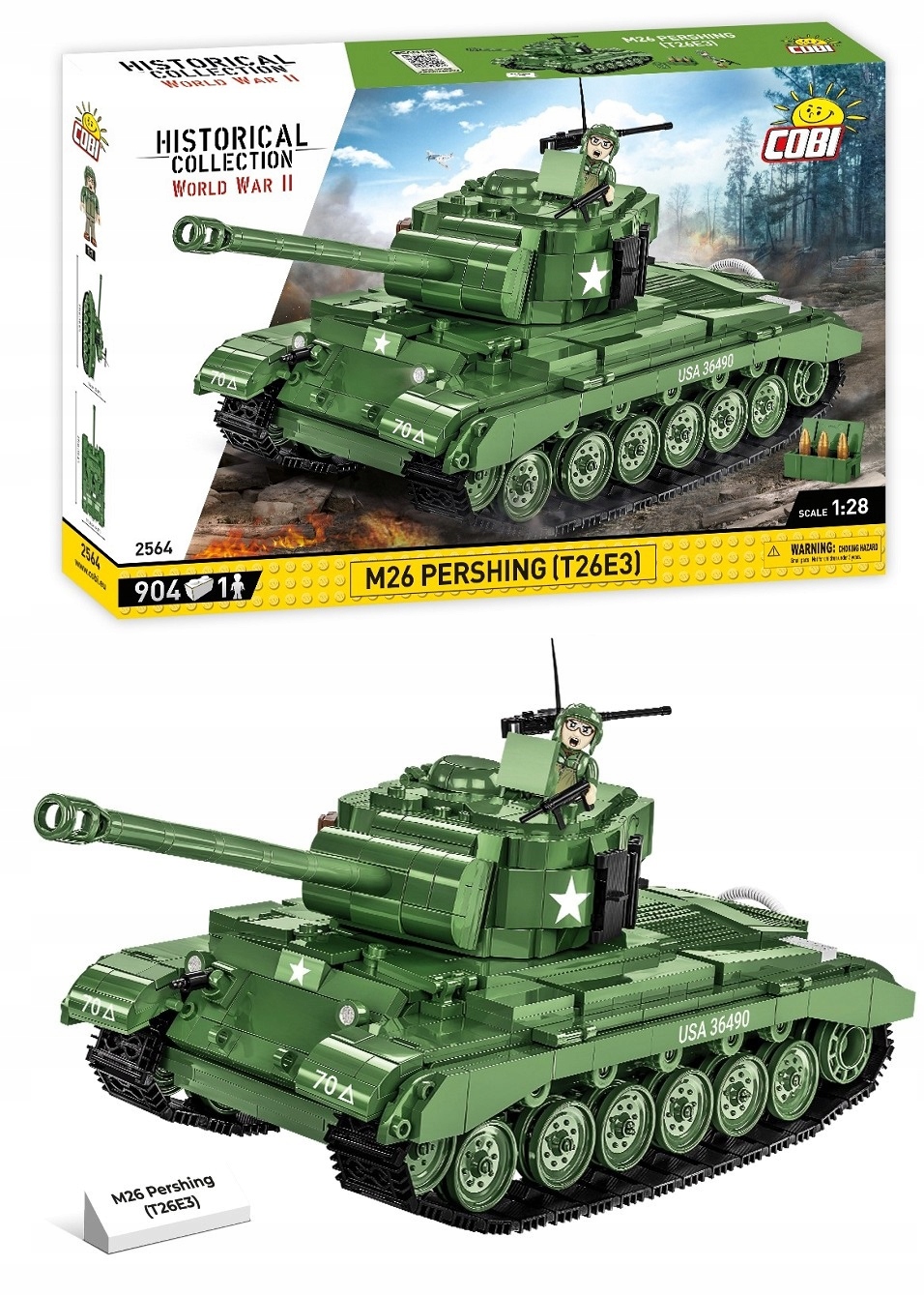 COBI 2564 Amerykański Czołg M26 Pershing