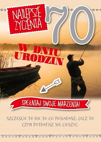 

Kartki na 70 urodziny dla mężczyzny 3D GM657