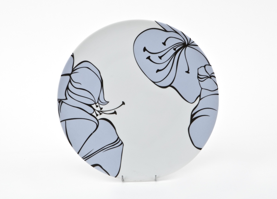 

Talerz płytki 28 cm Amelia zieloni niebieski żółty
