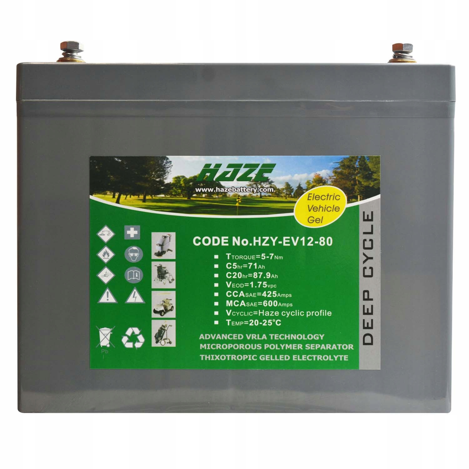 HAZE HZY EV12-80 12V 80AH гель EV 80 гель