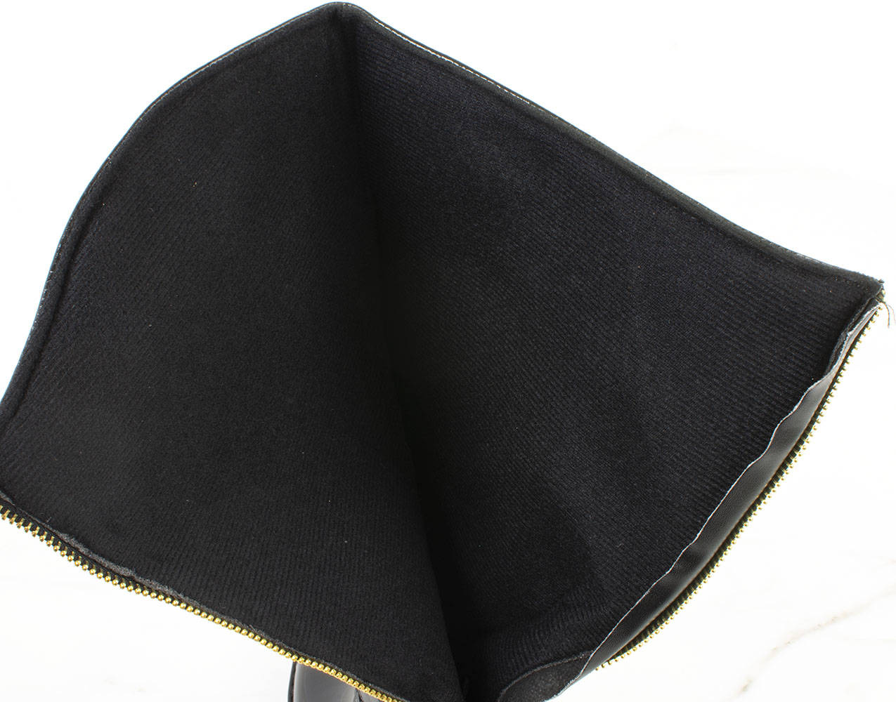 CZARNE PIKOWANE KOZAKI Z ZAMKIEM KALOSZE 37 Rozmiar US 6.5