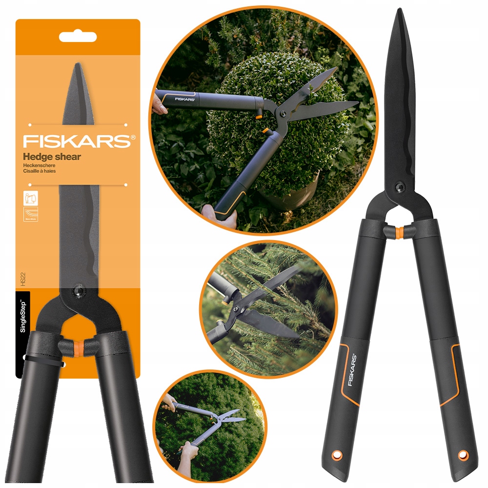 Fiskars Singlesteep HS22 Zahradní nůžky na živý plot pro ruční stříhání keřů