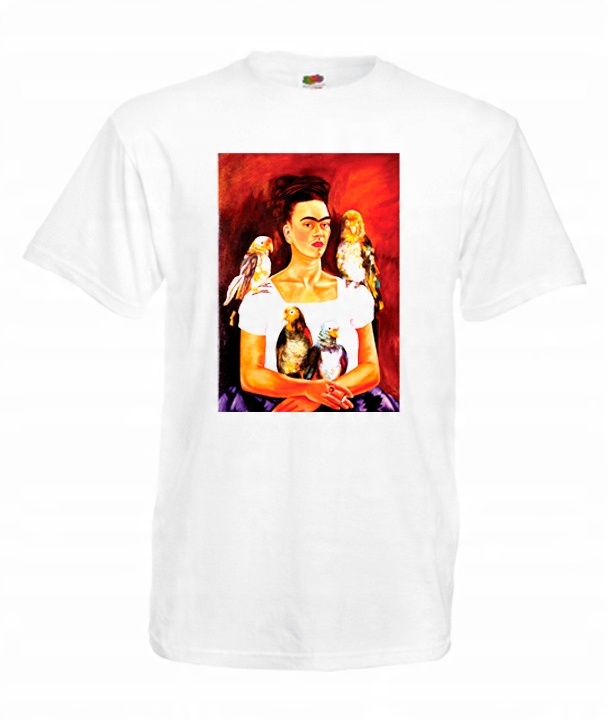 

M Koszulka Męska Frida Kahlo Kwiaty Meksyk Wzór