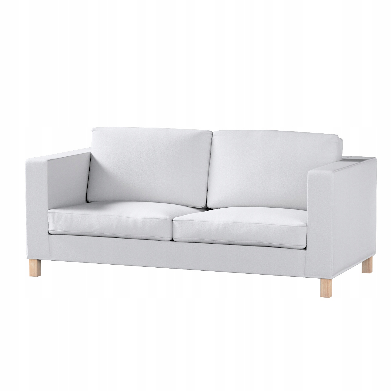 Poťah na rozkladaciu pohovku Karlanda, krátky, Ikea biela bukla