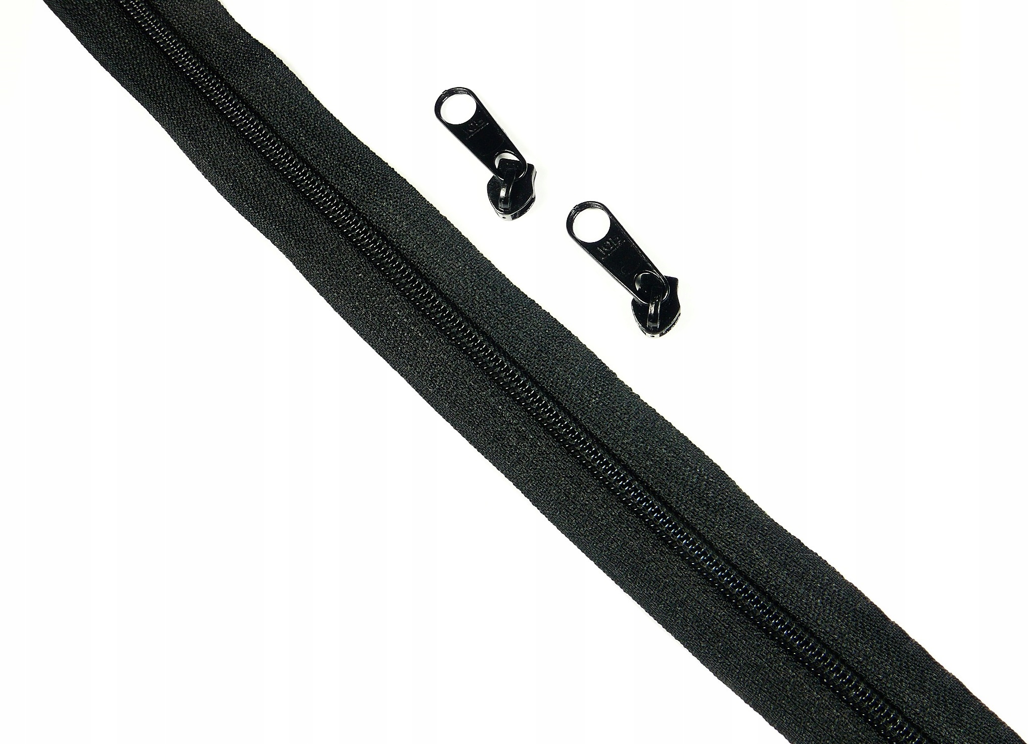 Suwak Taśma Suwakowa 5mm 10m +20maszynek Czarna