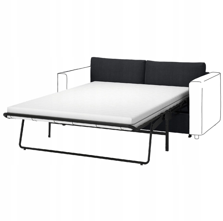 Ikea Vimle Poťah na sekciu 2-miestnej pohovky Saxemara modro-čierny